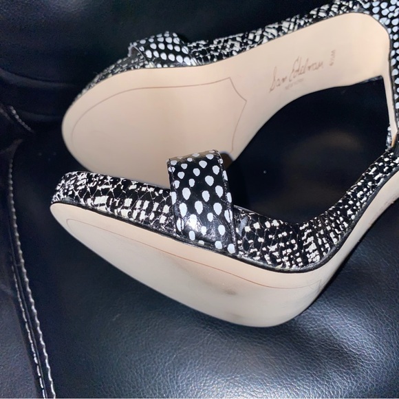 Sam Edelman Eleanor Printed Open Toe Platform Stiletto Heels Size 6.5 - Picture 6 of 6